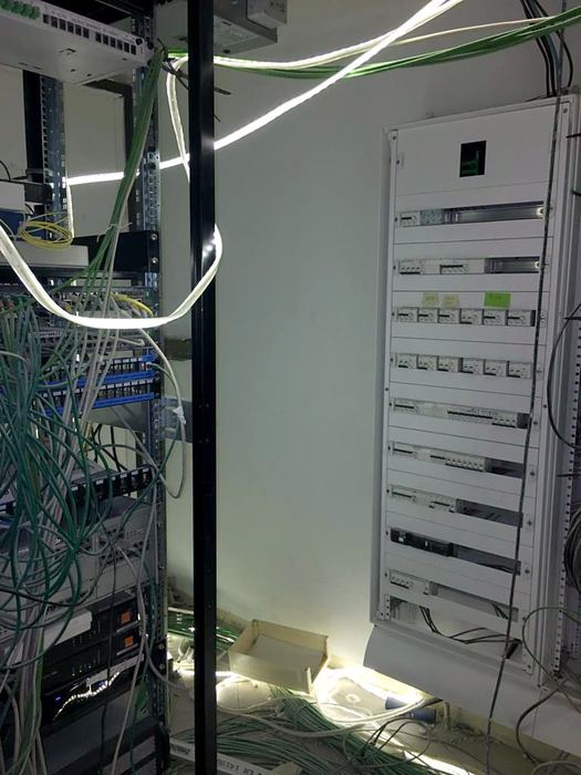 Pendant les travaux — Agence bancaire