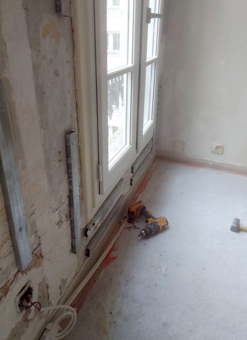 Pendant les travaux — Appartement parisien