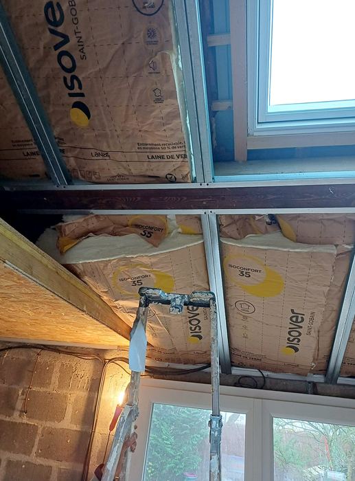 Pendant les travaux — Aménagement de combles