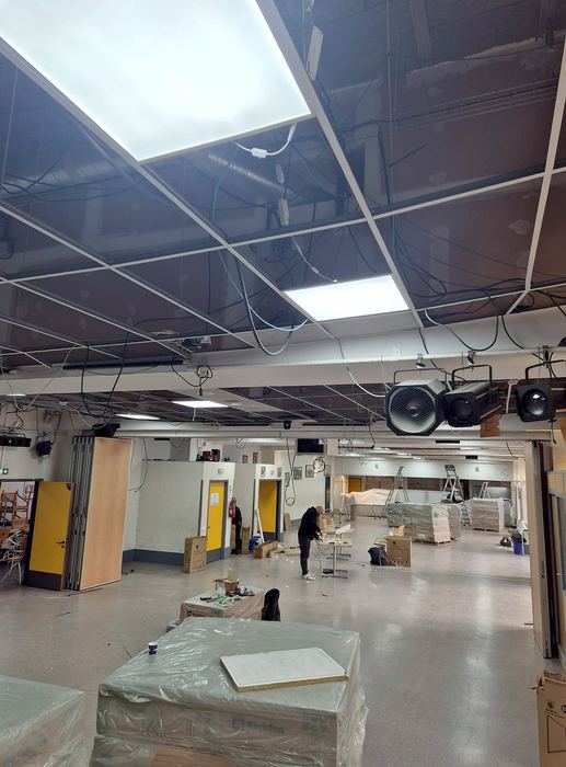 Pendant les travaux — Établissement scolaire
