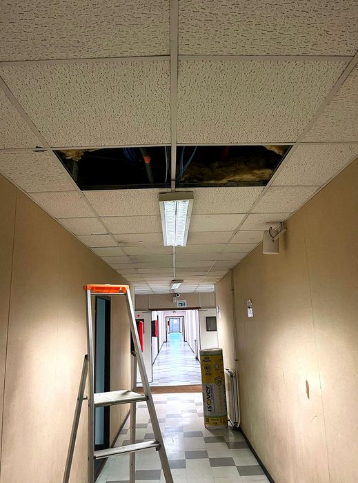 Pendant les travaux — Établissement scolaire