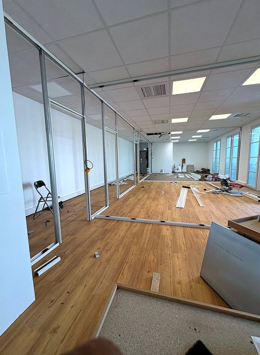 Pendant les travaux — Locaux tertiaires