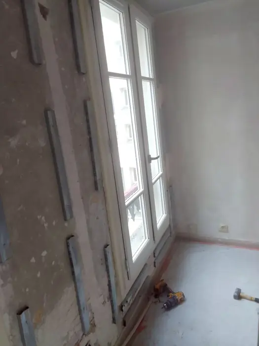 Plâtrerie et cloisons — pendant les travaux, photo 17 sur 38