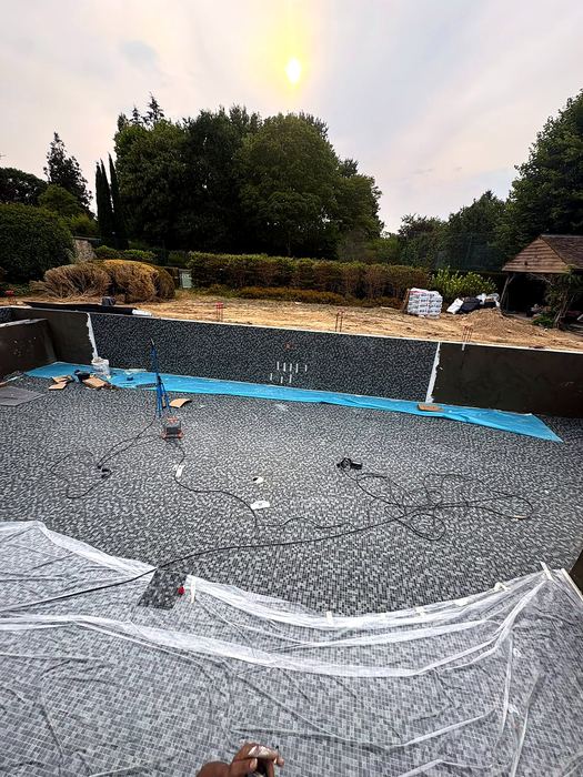 Pendant les travaux — Piscine