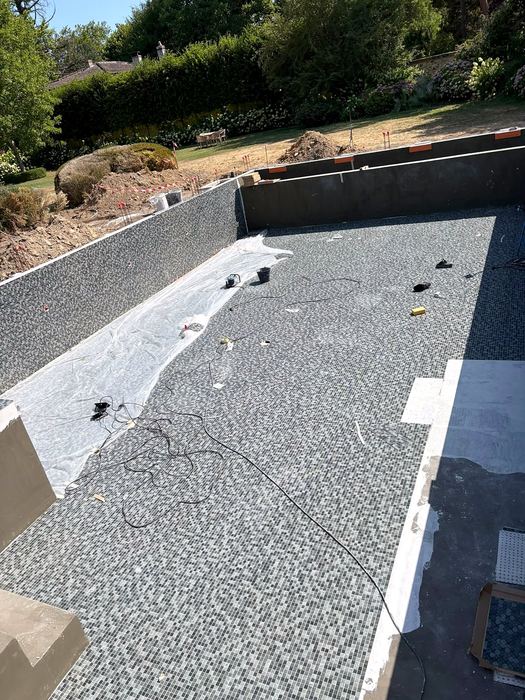 Pendant les travaux — Piscine