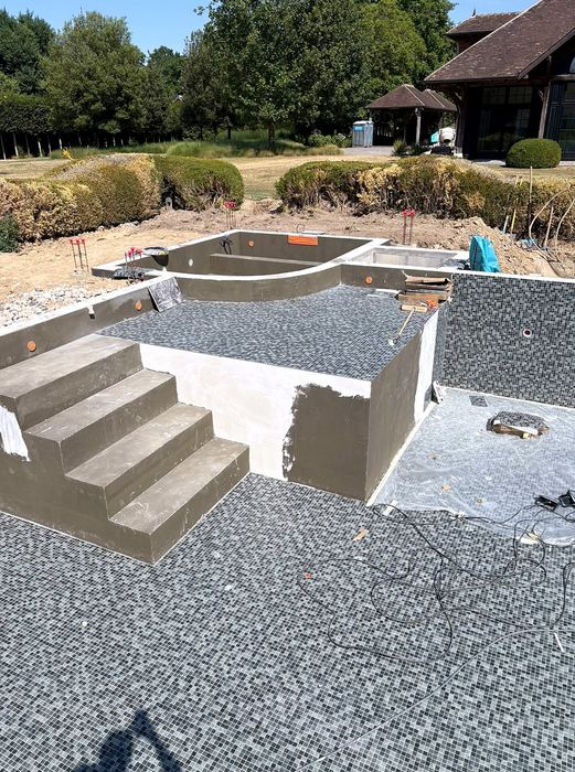 Pendant les travaux — Piscine