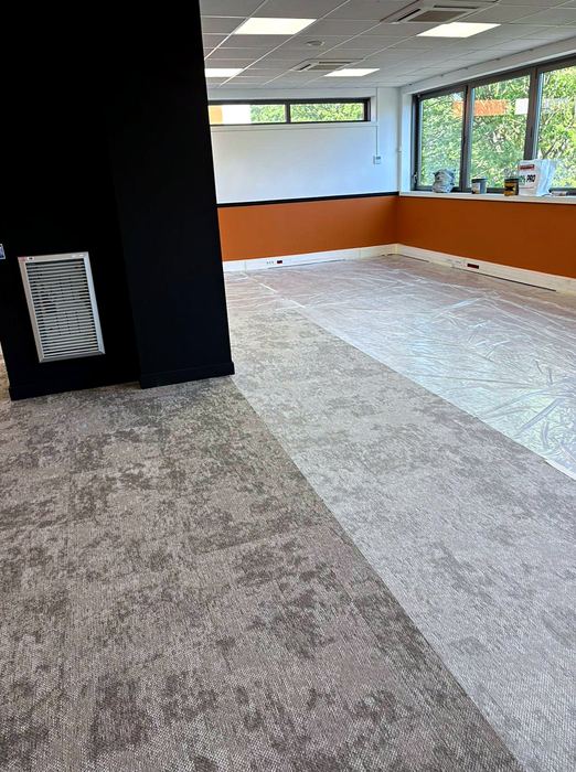 Pendant les travaux — Plateau de bureaux