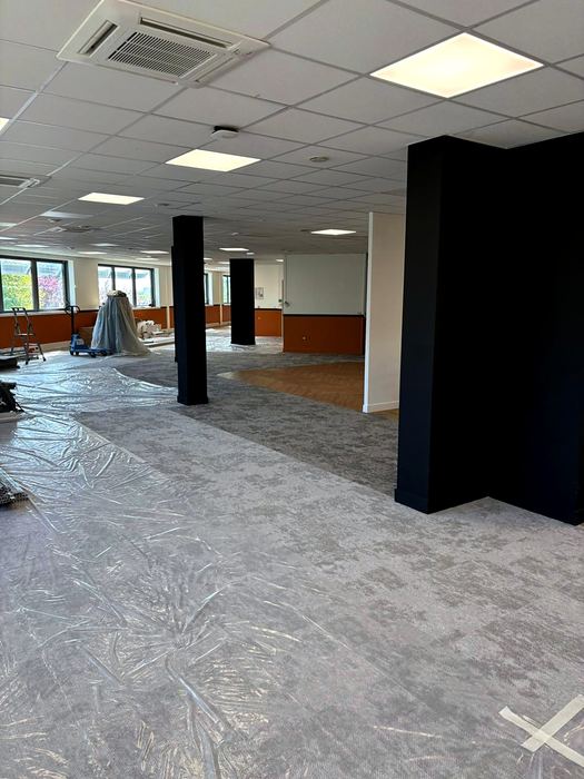 Pendant les travaux — Plateau de bureaux